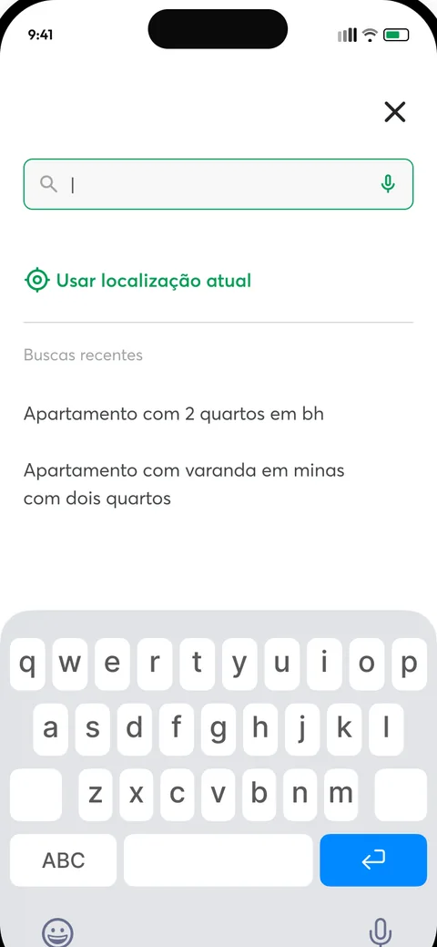 Tela 1 da busca com IA no celular.